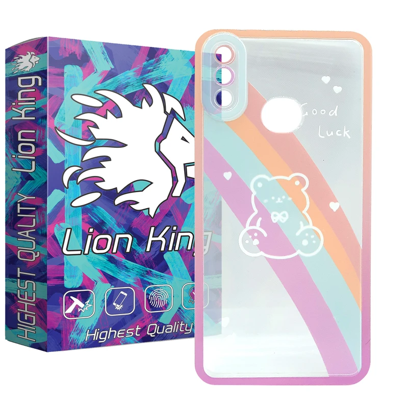  کاور لاین کینگ مدل خرس رنگین کمانی مناسب برای گوشی موبایل  سامسونگ Galaxy A10s