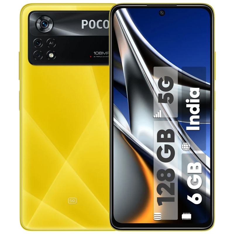 گوشی موبایل شیائومی مدل Poco X4 Pro 5G دو سیم کارت ظرفیت 128 گیگابایت و رم 6 گیگابایت - هند
