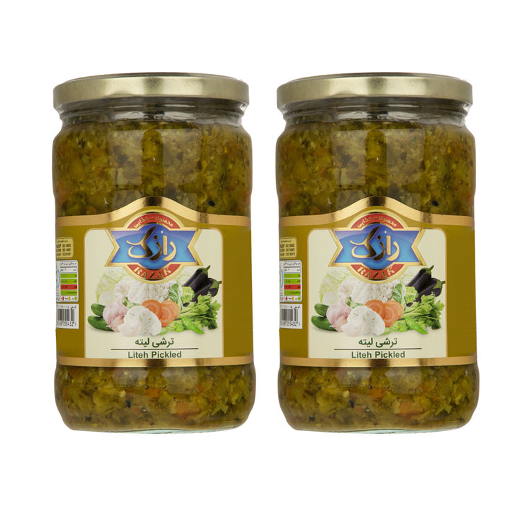 ترشی لیته رازک - 660 گرم بسته 2 عددی