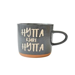 ماگ سرامیکی طرح HYTTA رنگ مشکی برند دنی هوم