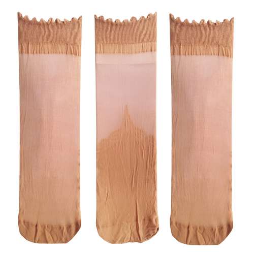 جوراب زنانه مدل پارازین آرمیتا کد JZF140 رنگ کرم بسته 3 عددی