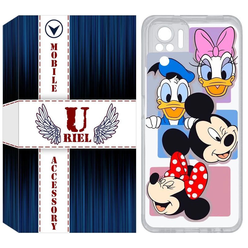 کاور یوریل مدل Clear کد 5 طرح عروسکی مناسب برای گوشی موبایل شیائومی Redmi Note 10 4G / Note 10S / Poco M5s