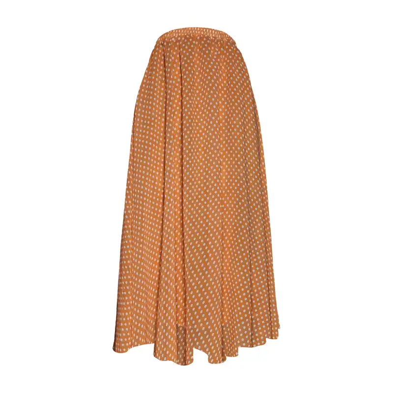 دامن کلوش زنانه مدل H2 رنگ نارنجی