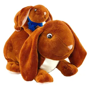 عروسک طرح خرگوش مدل Kohls Care Mother Baby Rabbit کد SZ3/224 طول 32 سانتی‌متر