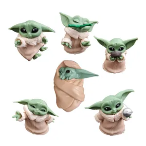 فیگور مدل baby yoda مجموعه 6 عددی