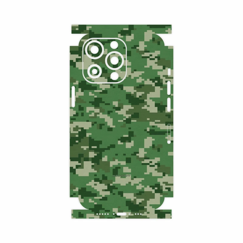 برچسب پوششی ماهوت مدل Army-Green-Pixel-FullSkin مناسب برای گوشی موبایل اپل iphone 13 Pro