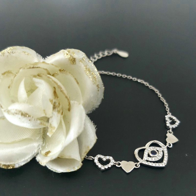 دستبند نقره زنانه مدل B83 دستبند نقره زنانه مدل B83