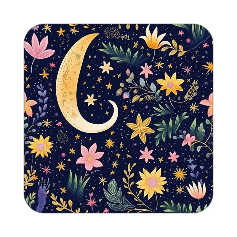 زیر لیوانی کاکتی طرح ماه و ستاره مدل mp53119