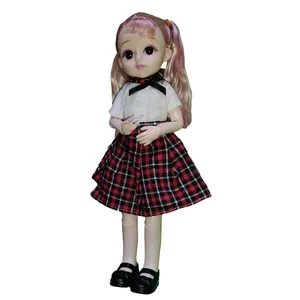 عروسک مفصلی مدل چشم تیله ای 30سانتی