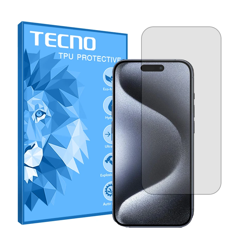 محافظ صفحه نمایش شفاف تکنو مدل HyGEL مناسب برای گوشی موبایل اپل iPhone 15 Pro