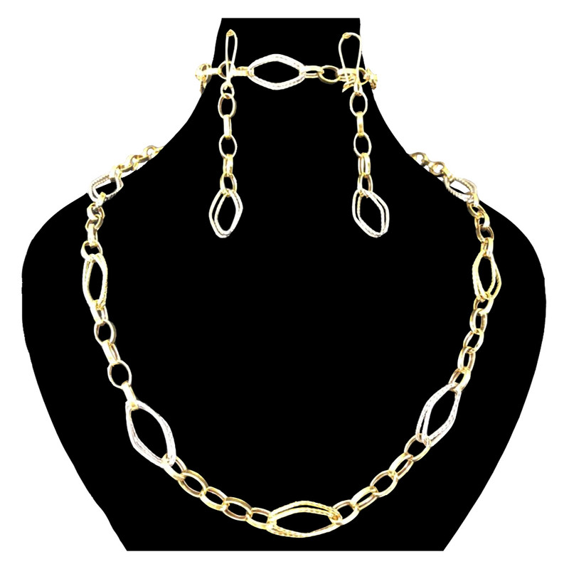 نیم ست طلا 18 عیار زنانه دوست خوب مدل dk1026