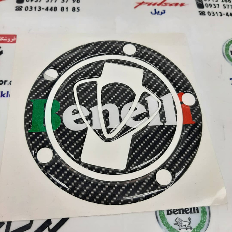 آرم و برچسب درب باک موتور سیکلت وارون مدل L-25-BGR مناسب برای بنلی