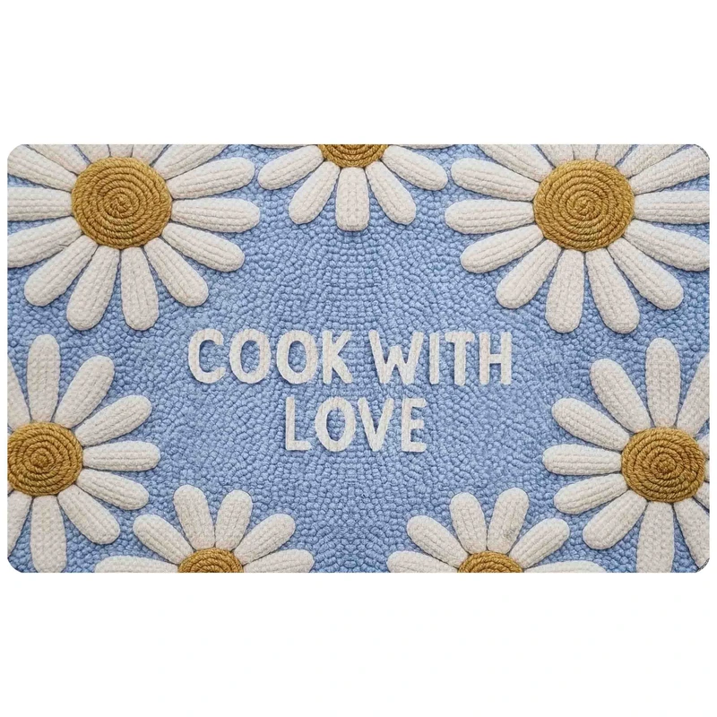 پادری مدل اسفنجی طرح ترک کد RS.202 سایز 70x50 سانتی‌متر مناسب برای فضای داخلی