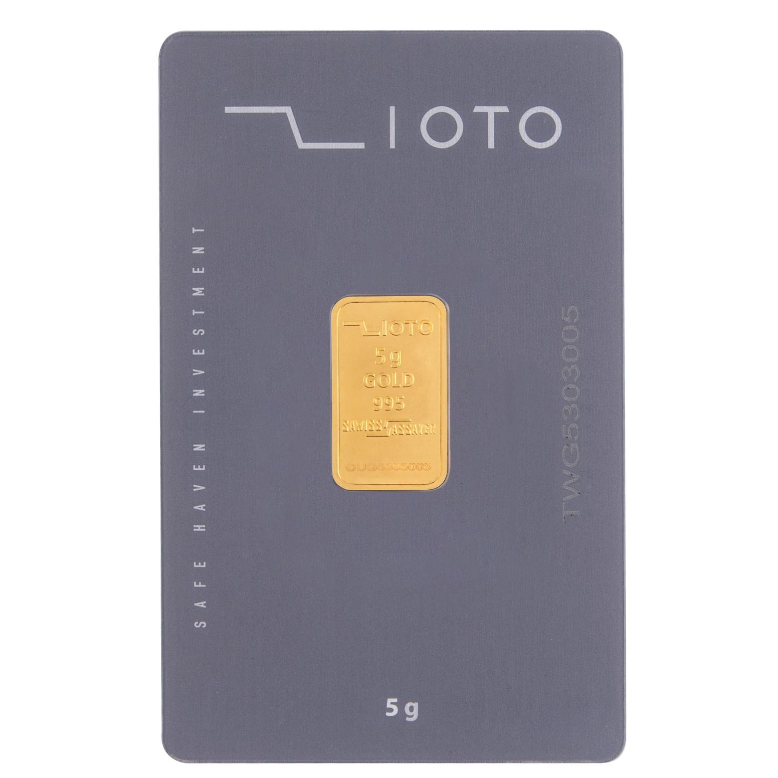 شمش طلا 24 عیار زیوتو مدل RT5 - - 1