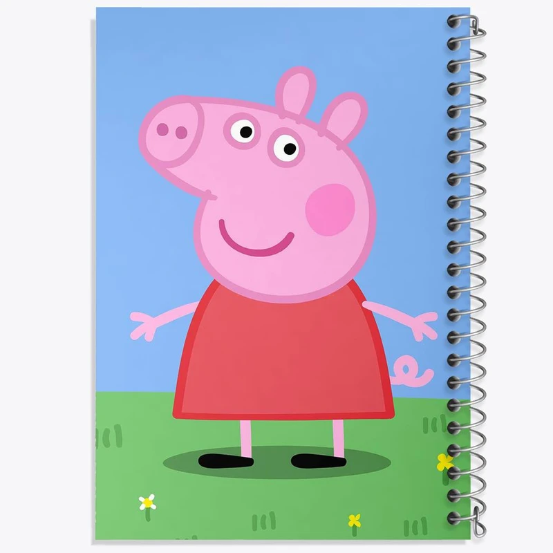 دفتر مشق 50 برگ خندالو مدل پپا انیمیشن پپا پیگ Peppa pig کد 22067