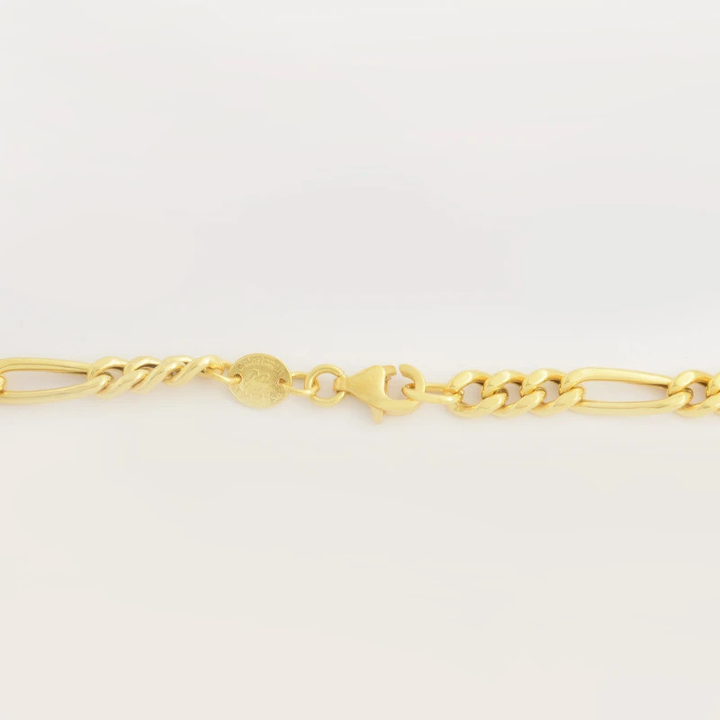 زنجیر طلا 18 عیار مردانه طلای مستجابی طرح فیگارو مدل گلستانه کد G55 زنجیر طلا 18 عیار مردانه طلای مستجابی طرح فیگارو مدل گلستانه کد G55