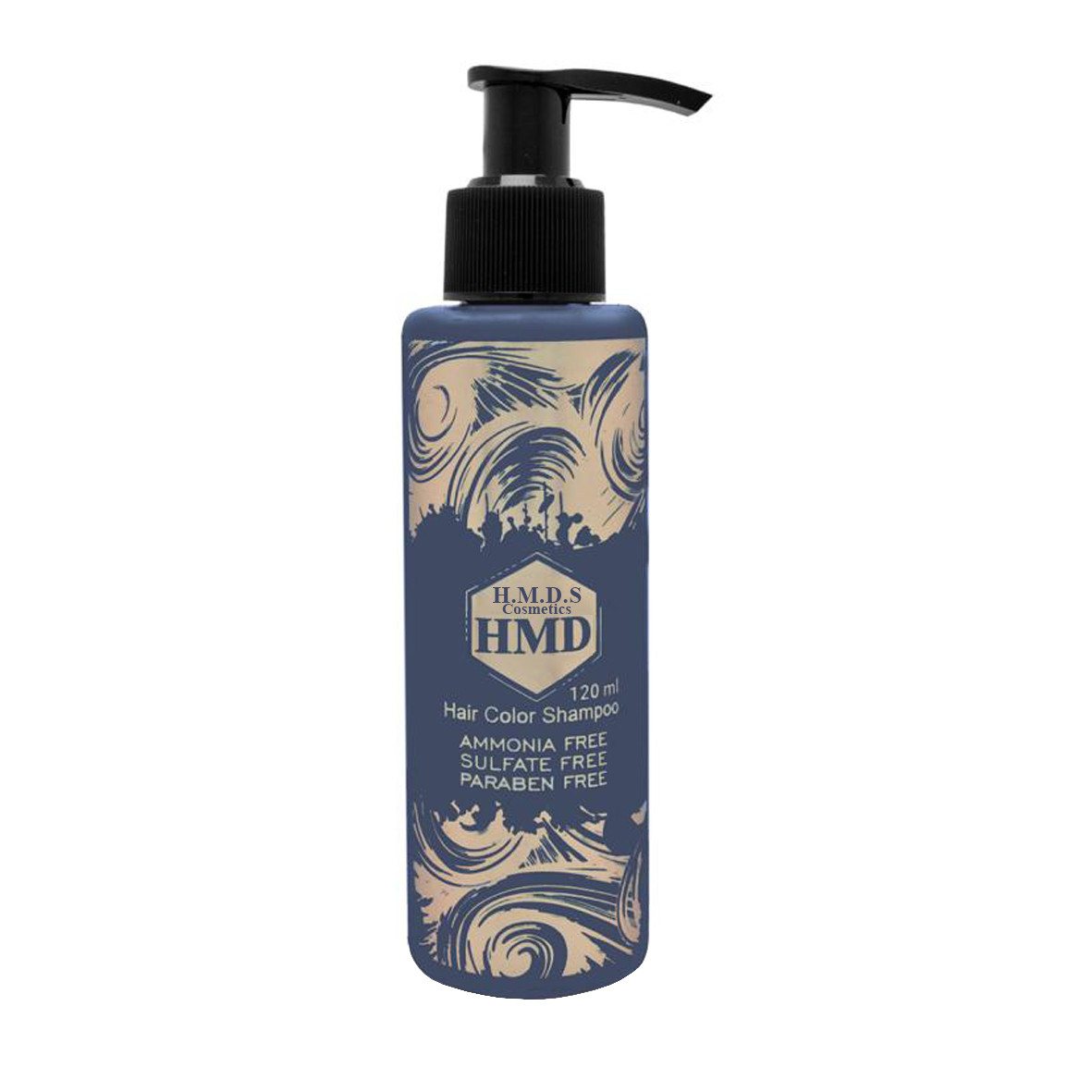 شامپو اچ ام دی اس کازمتیکس شماره B.0402 حجم 120 میلی لیتر رنگ نقره ای