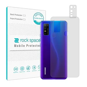  Rockspace HyGELmodelTransparent phone back protector suitable for Doogee N30 mobile phone with camera lens protector