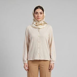 شومیز آستین بلند یقه ایستاده زنانه ایکس ساید مدل S676717Z8