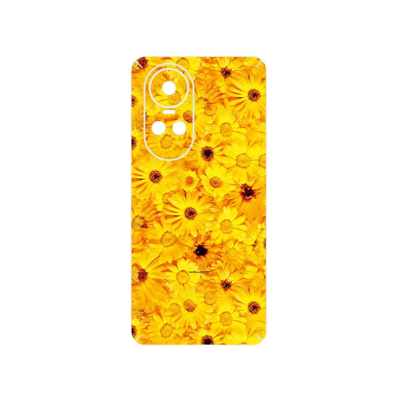 برچسب پوششی ماهوت مدل Yellow_Flower مناسب برای گوشی موبایل اپو Reno 10 5G
