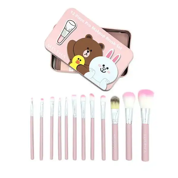 ست برس آرایشی میشا مدل 123 مجموعه 12 عددی