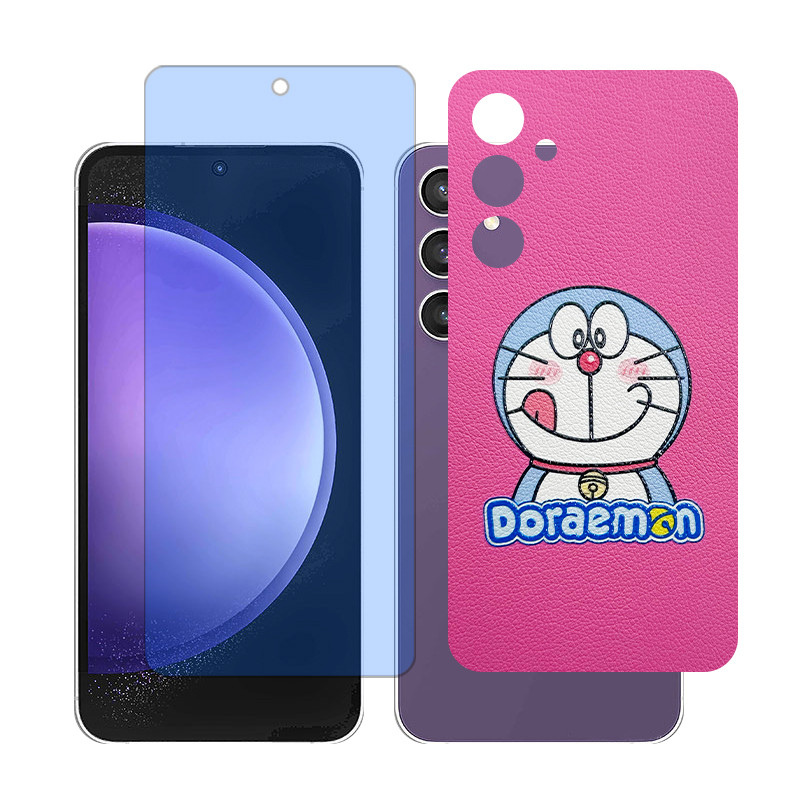 محافظ صفحه نمایش مات آنتی بلو گلس مدل Together مناسب برای گوشی موبایل سامسونگ Galaxy A55 به همراه برچسب پوششی پشت گوشی 