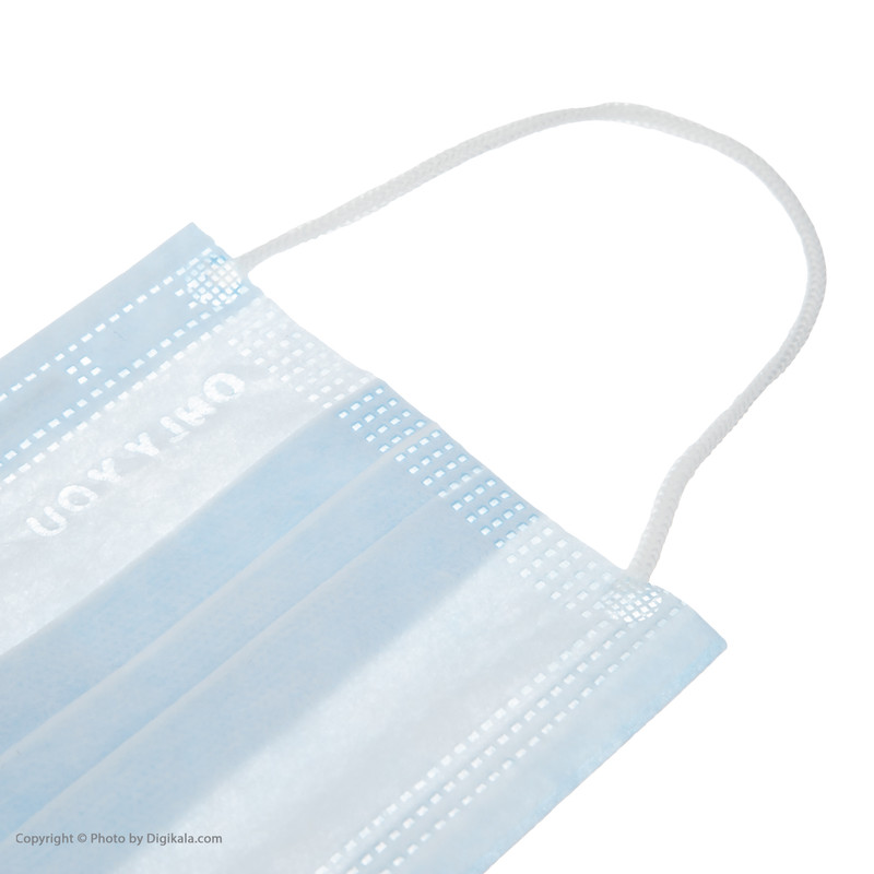 ماسک تنفسی اونلی یو مدل سه لایه CVLblu 502 بسته 50 عددی به همراه گیره نگهدارنده ماسک