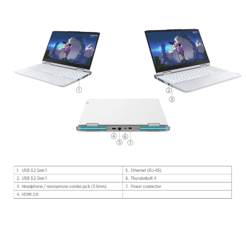 لپ تاپ 15.6 اینچی لنوو مدل IdeaPad Gaming 3 15IAH7-CD لپ تاپ 15.6 اینچی لنوو مدل IdeaPad Gaming 3 15IAH7-CD