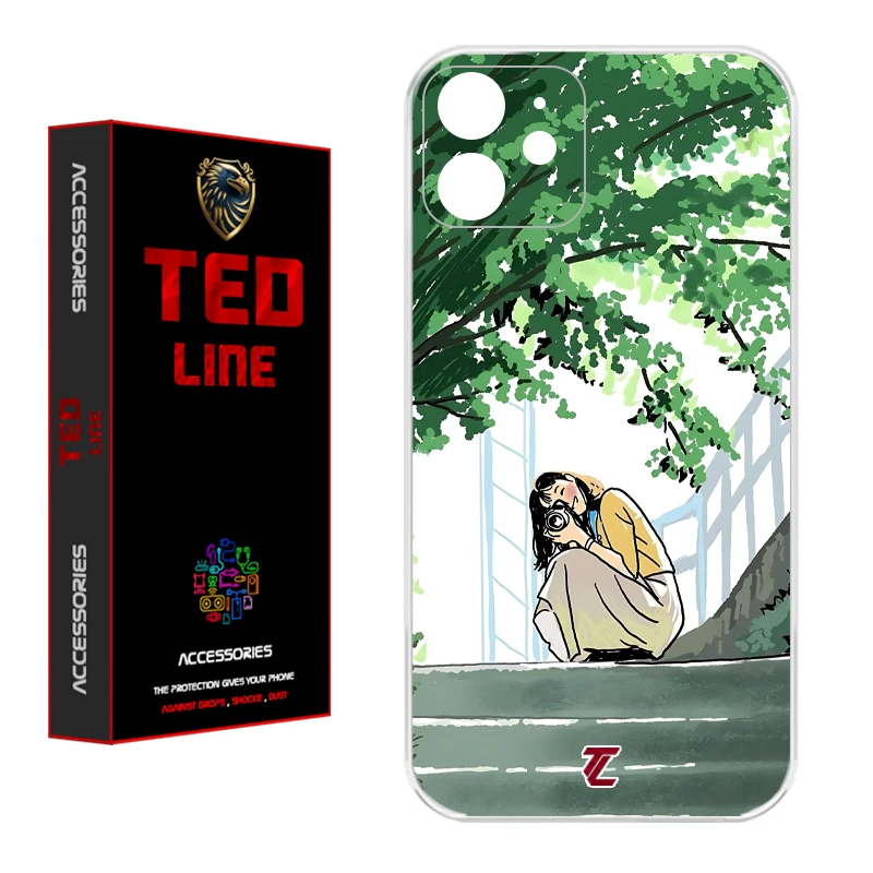 کاور تدلاین طرح دختر عکاس کد 1206 مناسب برای گوشی موبایل اپل Iphone 12