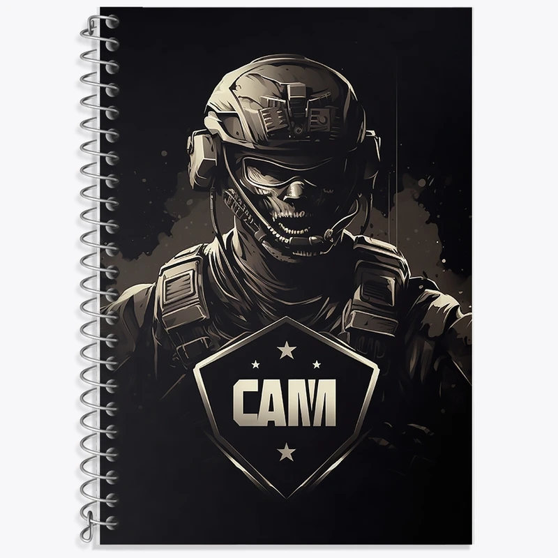 دفتر زبان 50 برگ خندالو مدل سه خط طرح کال آف دیوتی (call Of Duty) کد F2297