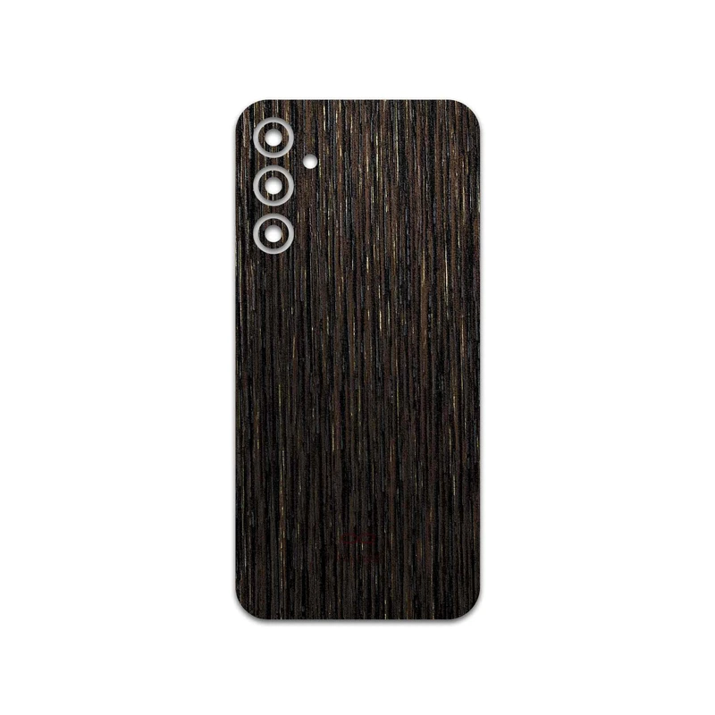 برچسب پوششی ماهوت مدل Dark-Gold-Stripes-Wood مناسب برای گوشی موبایل سامسونگ Galaxy A24