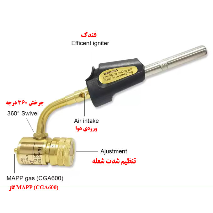 سرپیک شعله افکن مدل RW-HT-A سرپیک شعله افکن مدل RW-HT-A