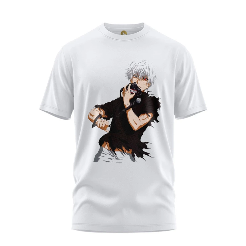 تی شرت آستین کوتاه زنانه هومرو مدل TW376 طرح انیمه توکیو غول