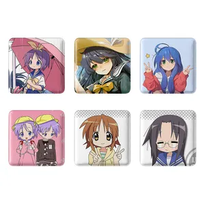 مگنت خندالو طرح انیمه ستاره خوش شانس Lucky Star کد 1467A مجموعه 6 عددی