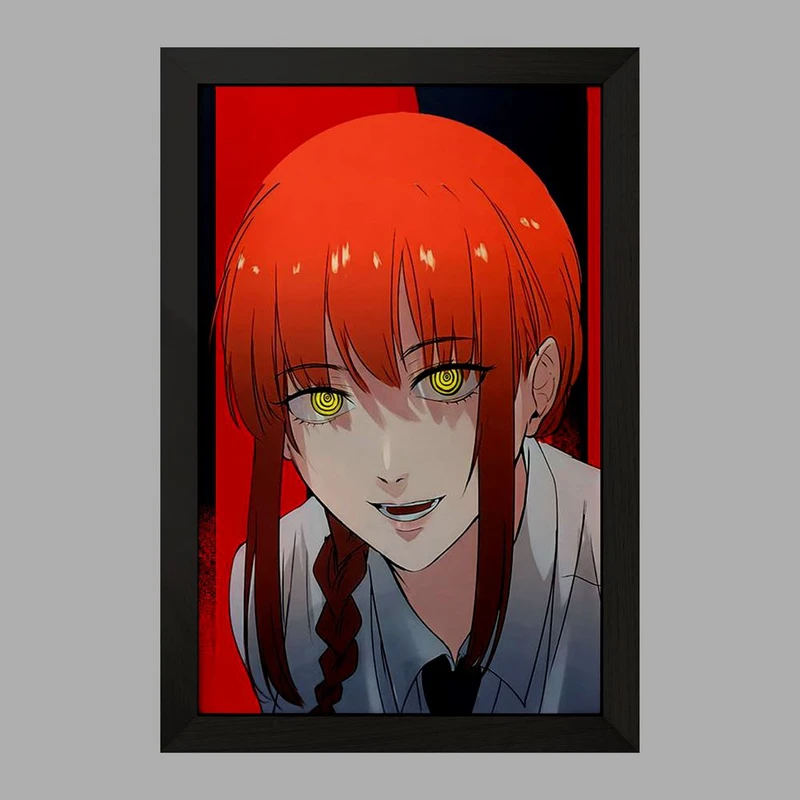 تابلو خندالو مدل ماکیما انیمه مرد اره ای Chainsaw Man  کد 18014