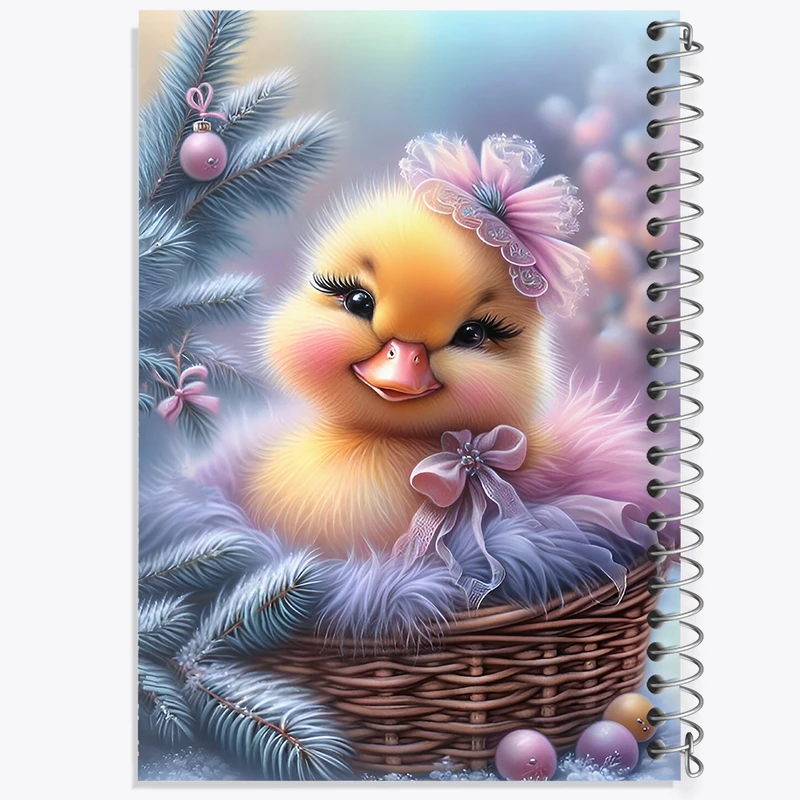 دفتر شطرنجی 50 برگ خندالو طرح جوجه بامزه کد F7125