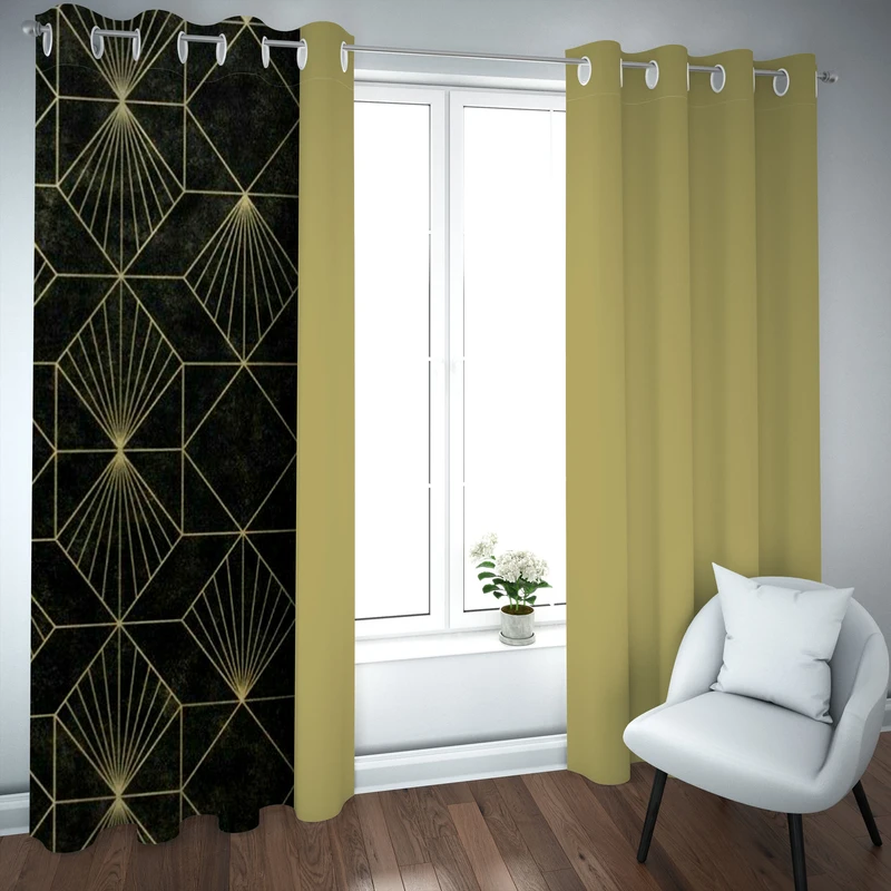 پرده مدل چاپی هازان سایز 300×150 سانتی متر 