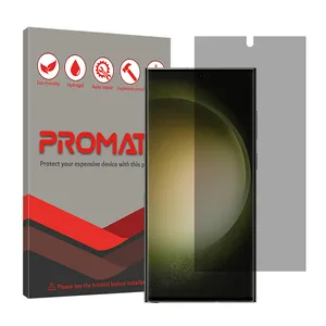 Promate Resistant model privacy screen protector suitable for Samsung Galaxy S23 Ultra mobile phone