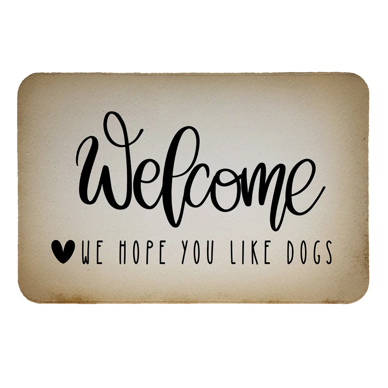 پادری طرح welcome کد 9527 سایز 50 × 70 سانتی متر