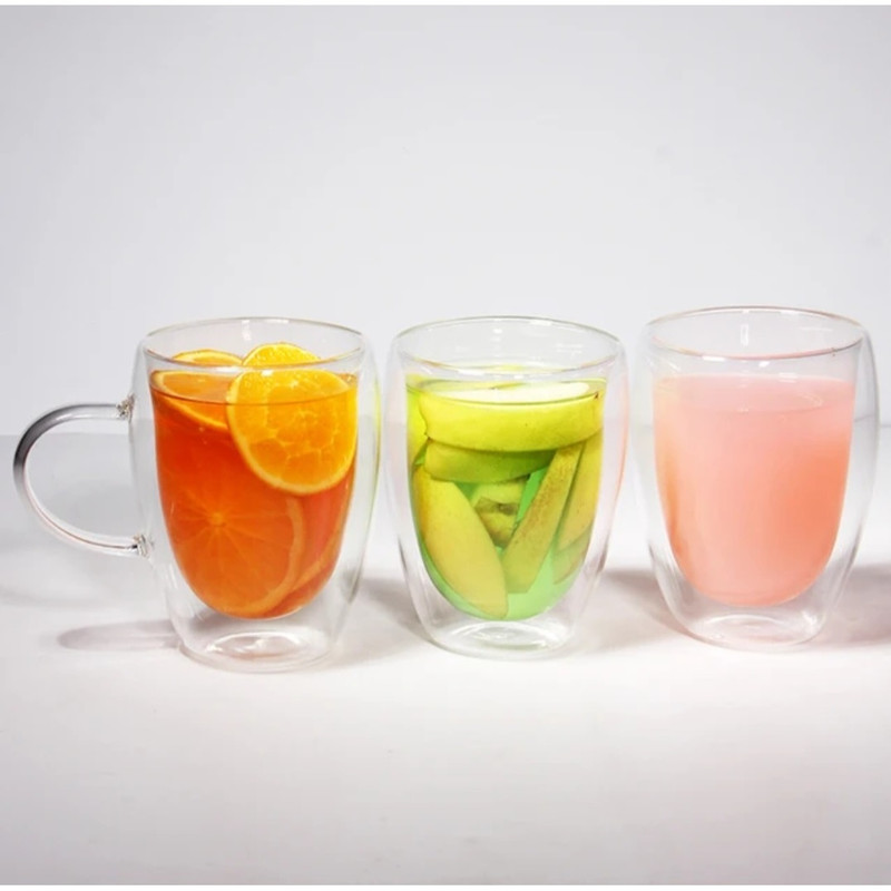 لیوان مدل دو جداره دسته دار 300