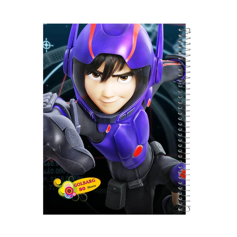 دفتر مشق 80 برگ گلبرگ طرح هرو کد 902