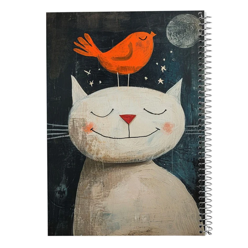 دفتر شطرنجی 50 برگ مدوپد طرح موجودات فانتزی کد DF17209