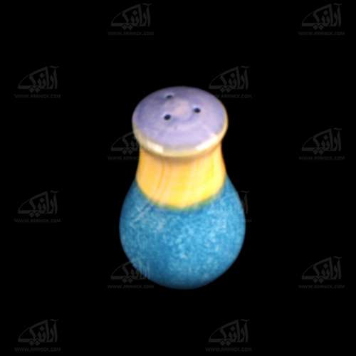 نمکدان سفالی‏ لعاب ساده‏ طرح ‏دو رنگ‏ مدل 1007600006