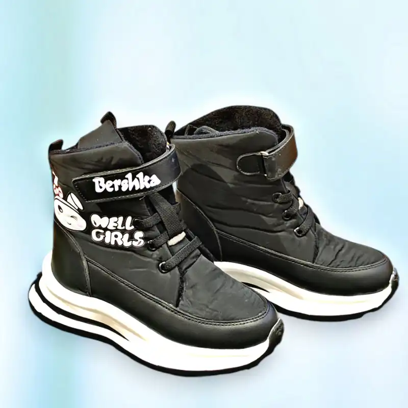 نیم بوت دخترانه مدل چسبی