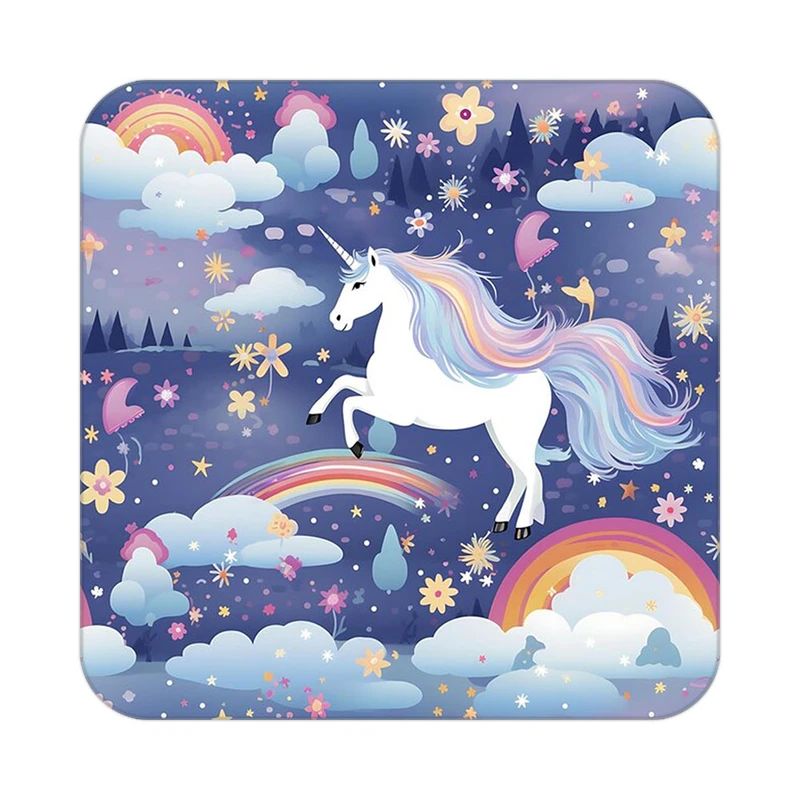 زیر لیوانی کاکتی طرح اسب تک شاخ و یونیکورن مدل mp31881