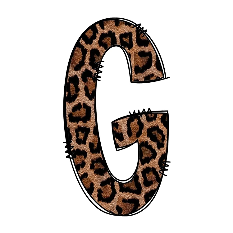 استیکر پارچه و لباس پاد آفرین مدل کارتونی طرح حرف G کد S3715