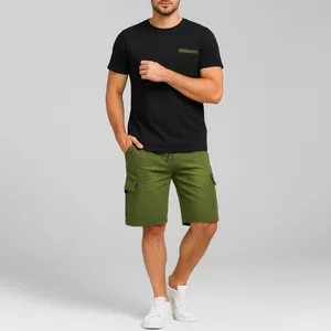 ست تی شرت و شلوارک مردانه مادر مدل Neon رنگ سبز