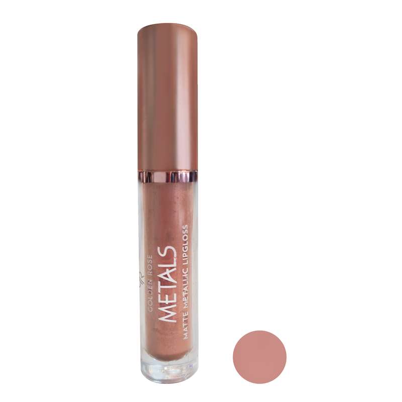 رژ لب مایع گلدن رز مدل Metals شماره 052