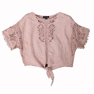 بلوز آستین کوتاه زنانه مدل گیپور کد 199