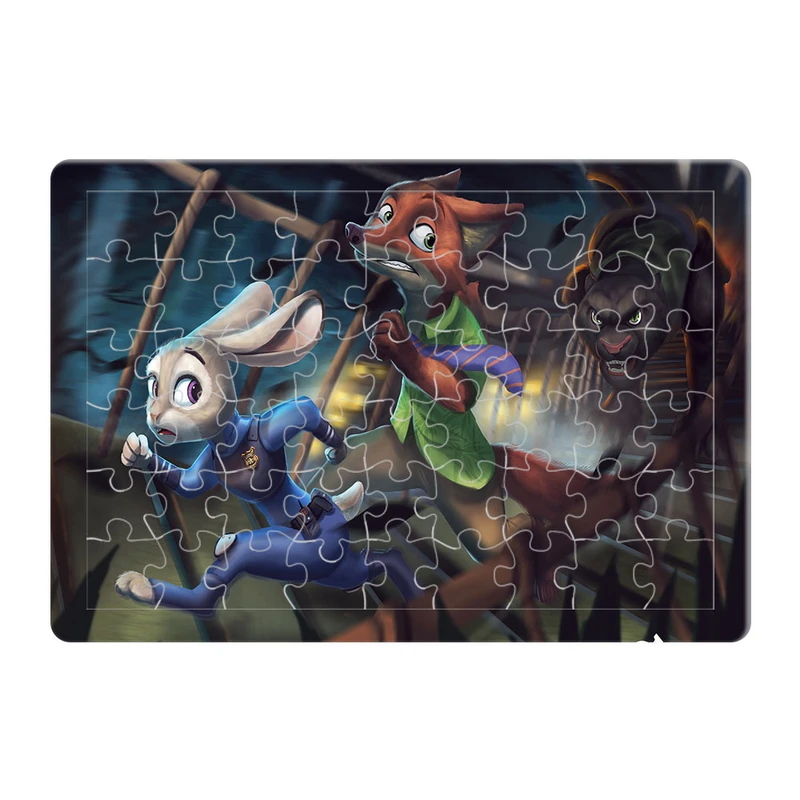 پازل 54 تکه هومرو مدل PL876 طرح انیمیشن زوتوپیا